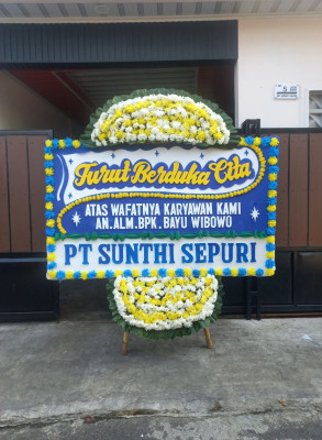 Papan Bunga Duka di Poncosari